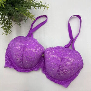 Victoria's Secret Vibrant Purple Lace Bra